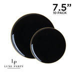 Luxe Party Mirror Chargers 12" Black Square Light Weight Mirror Charger Plate