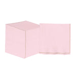 Luxe Party Napkins 20 Beverage Napkins - 5" x 5" Blush with Gold Stripe Paper Cocktail Napkins | 20 Napkins