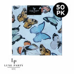 Luxe Party Napkins 50 Beverage Napkins - 5" x 5" Butterfly Paper Cocktail Napkins | 50 Napkins (Copy)