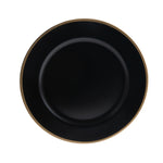 Luxe Party NYC Chargers Black and Gold Plastic Charger Plate | 1 Charger