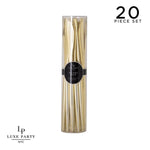 Luxe Party NYC Chic Knives Solid Round Gold Knives | 20 Pieces