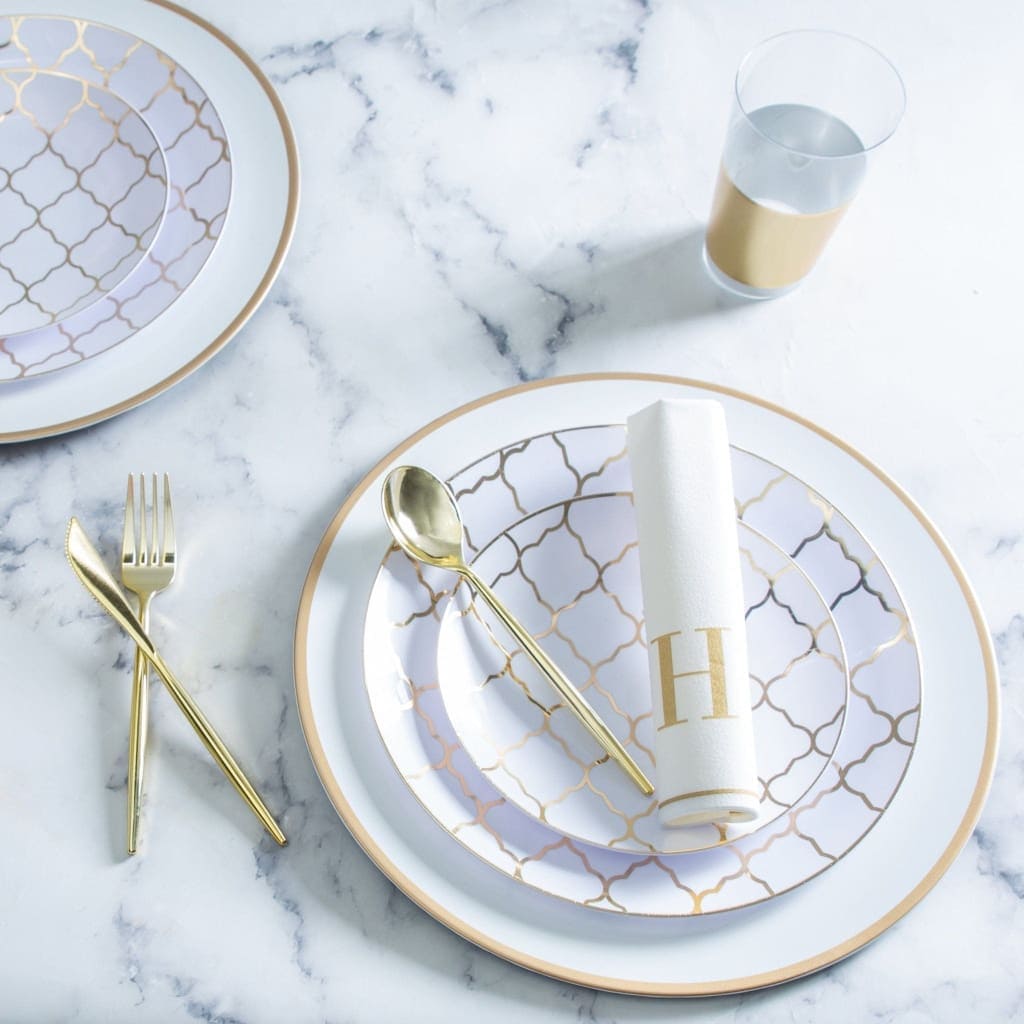 Luxe Party NYC Chic Spoons Solid Round Gold Spoons | 20 Pieces