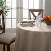 Luxe Party NYC Clear Tablecloths Premium Burlap Waterproof Polyester Tablecloth