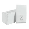 Luxe Party NYC Napkins 14 Guest Napkins - 4.25" x 7.75" Letter Z Silver Monogram Paper Disposable Dinner Napkins | 14 Napkins