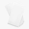 Luxe Party NYC Napkins 16 Dinner Napkins - 4.25" x 7.75" White with Silver Stripe Guest Paper Napkins | 16 Napkins