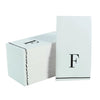 Luxe Party NYC Napkins Letter F Black Monogram Paper Disposable Dinner Napkins | 14 Napkins