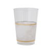 Luxe Party NYC Tumblers Marble • Gold Plastic Cups | 10 Cups