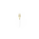 Luxe Party NYC Two Tone Mini 20 Mini Forks White and Gold Plastic Mini Forks | 20 Forks