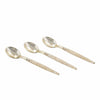 Luxe Party NYC Two Tone Mini 20 Mini Spoons Gold Glitter Plastic Mini Spoons | 20 Spoons