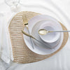 pebble Placemats Home Details Oval Pebble Laser Cut Placemat in Gold