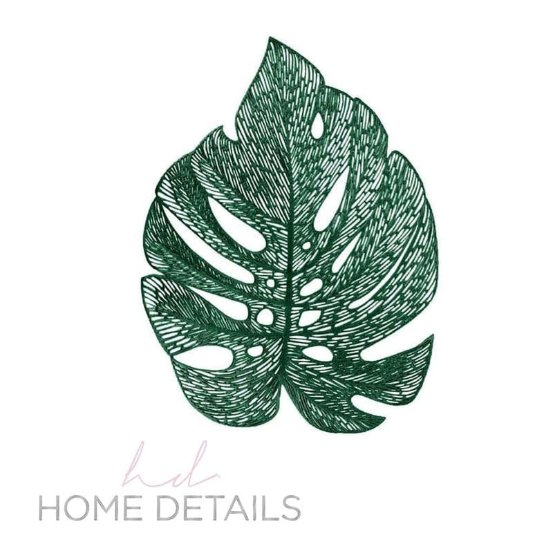 The Leaf Placemats Leaf Shape Placemat in Green