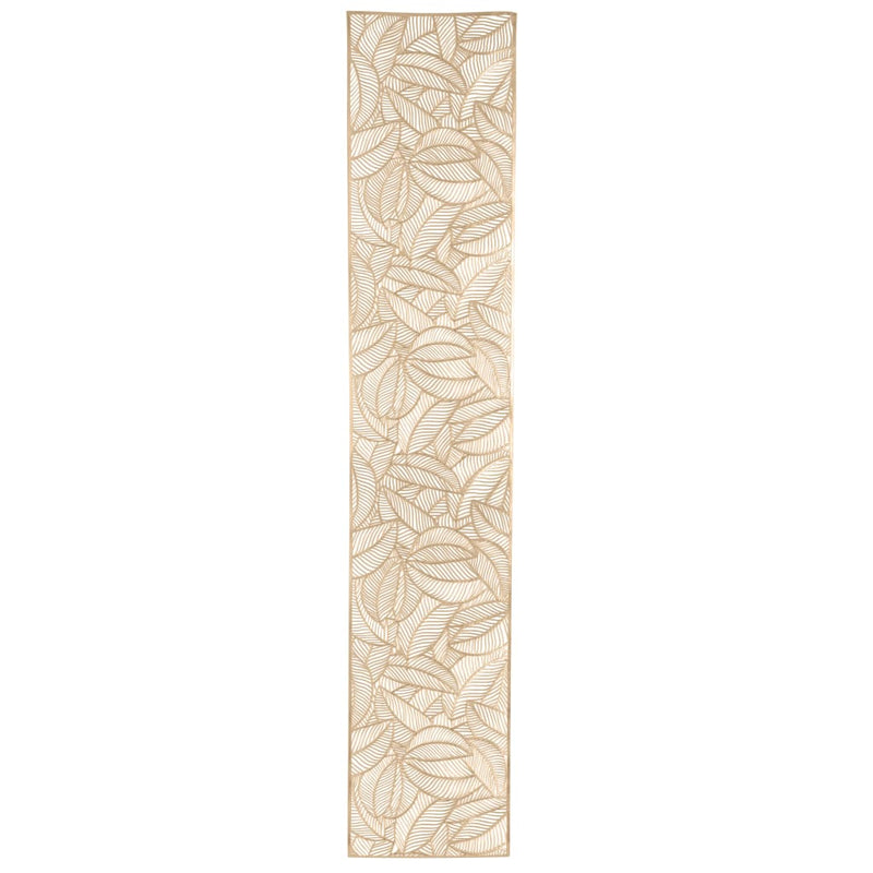 The Leaf Placemats Vinyl Leaf Laser Cut Table Runner in Gold