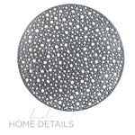 The Moon Placemats Home Details Round Moon Laser Cut Placemat in Silver