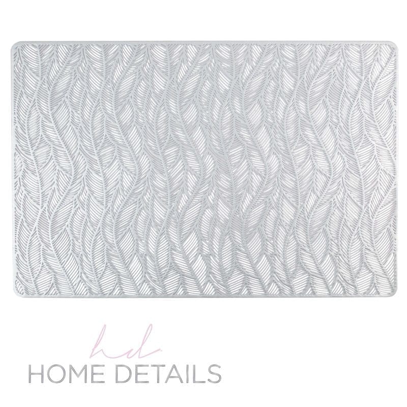 vine Placemats Vine Laser Cut Placemat in Silver