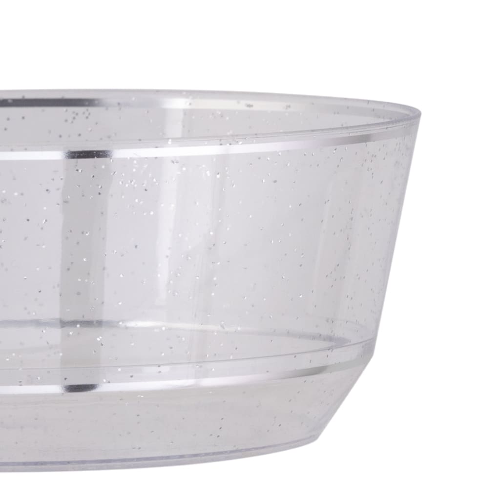 Salad Bowl Silver Glitter 8 Bowl