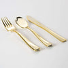 Classic Flatware Cutlery Sets Gold Plastic Cutlery Combo Set | 36 Pieces