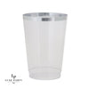 Laura Tumblers Tumblers Laura Ashley 9 Oz Clear Plastic • Silver Plastic Cups | 20 Cups