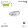 Luxe Party Chargers 200pk Large Aluminum Foil Oval Baking Pan 3lbs