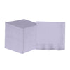 Luxe Party Napkins 20 Lunch Napkins - 6.5" x 6.5" Lavender with Silver Stripe Lunch Napkins | 20 Napkins