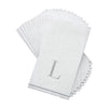 Luxe Party NYC Napkins 14 Guest Napkins - 4.25" x 7.75" Letter L Silver Monogram Paper Disposable Dinner Napkins | 14 Napkins