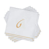 Luxe Party NYC Napkins 16 Napkins / White and Gold 16 PK White and Gold Hebrew Cocktail Paper Napkins  - TET