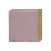 Luxe Party NYC Solid Beverage Napkins 20 PK Mauve with Gold Stripe Beverage Paper Napkins