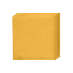 Luxe Party NYC Solid Beverage Napkins 20 PK Yellow with Gold Stripe Beverage Paper Napkins