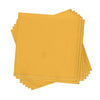 Luxe Party NYC Solid Beverage Napkins 20 PK Yellow with Gold Stripe Beverage Paper Napkins