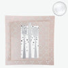 Set Square Pattern Party Box 56 Pc | Square Pattern Blush • Silver Plastic Party Set