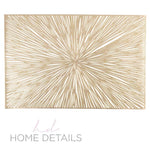 Starburst Placemats Star Burst Laser Cut Placemat in Gold