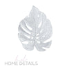 The Leaf Placemats Home Details Leaf Shape Placemat in Silver