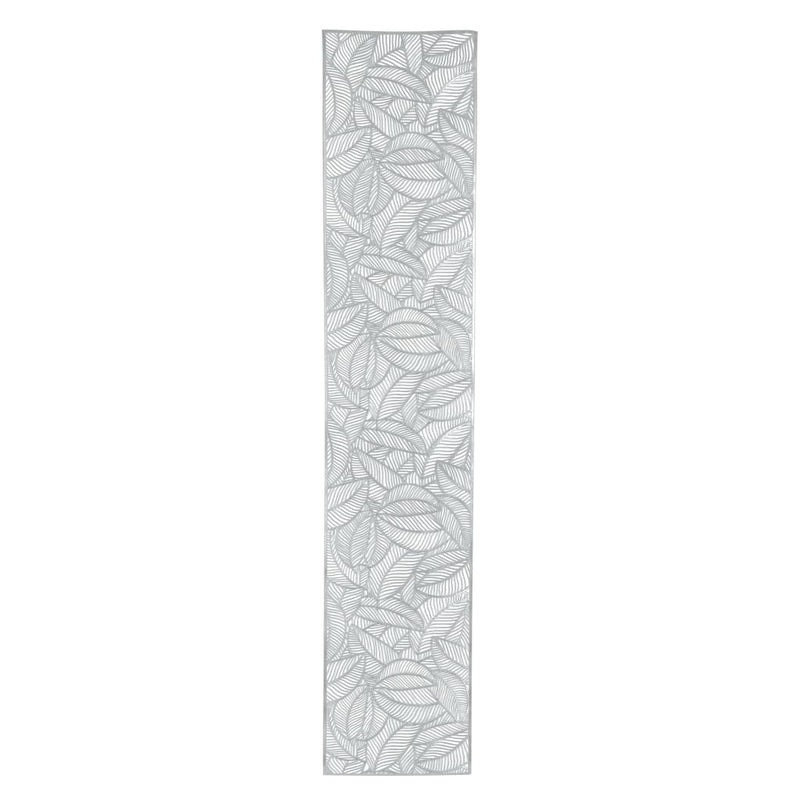 The Leaf Placemats Vinyl Leaf Laser Cut Table Runner in Silver